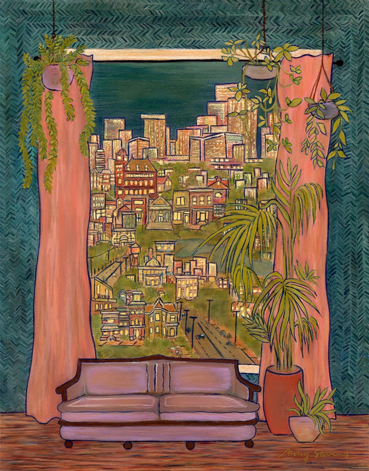 A Room With a City View Print