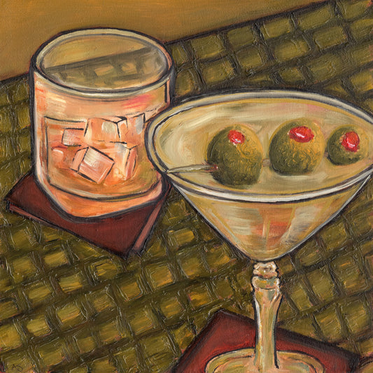 Martini & Scotch Print