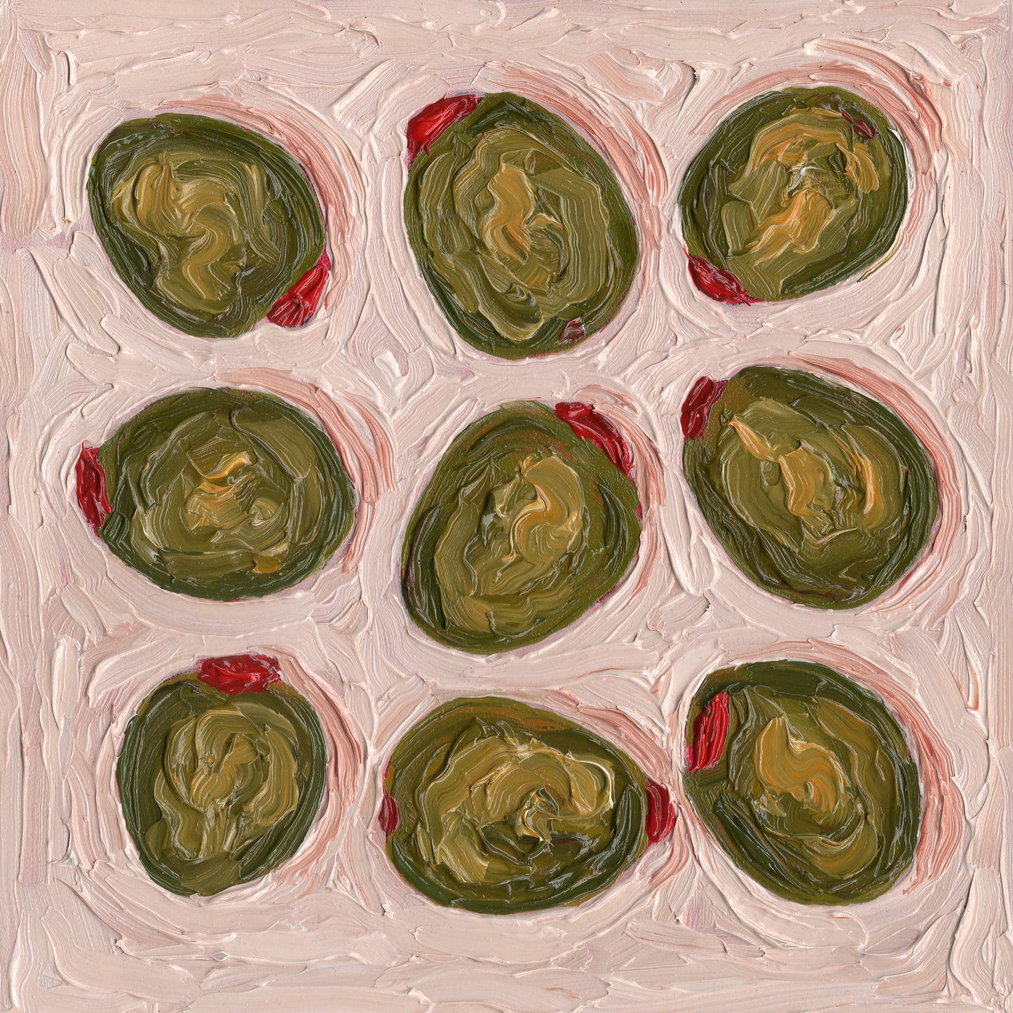 Swirly Olives Print